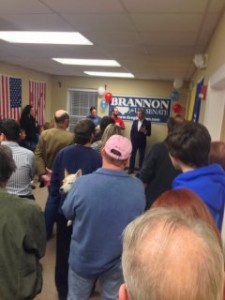 Sources say that 50+ people stopped by to help open the Brannon for Senate campaign office in Cornelius