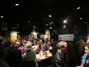 Over 150 people packed the main room plus overflow to see GOP NCSEN candidates Thursday night.